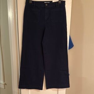 Loft Navy Palmer Wide-Leg Pants. New with tags NWT! Size 12